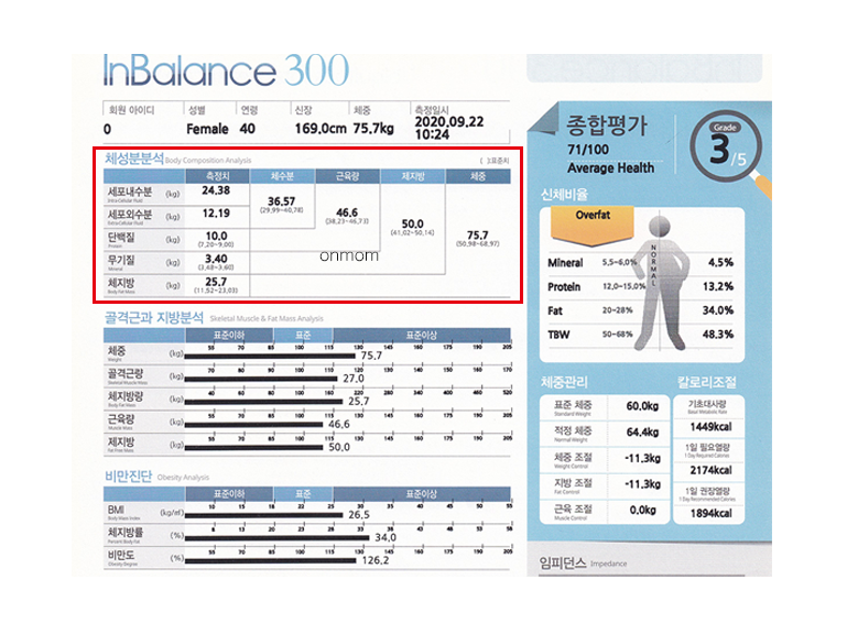 다이어트 알약(슬림정) 및 식단 2개월 (-8kg)